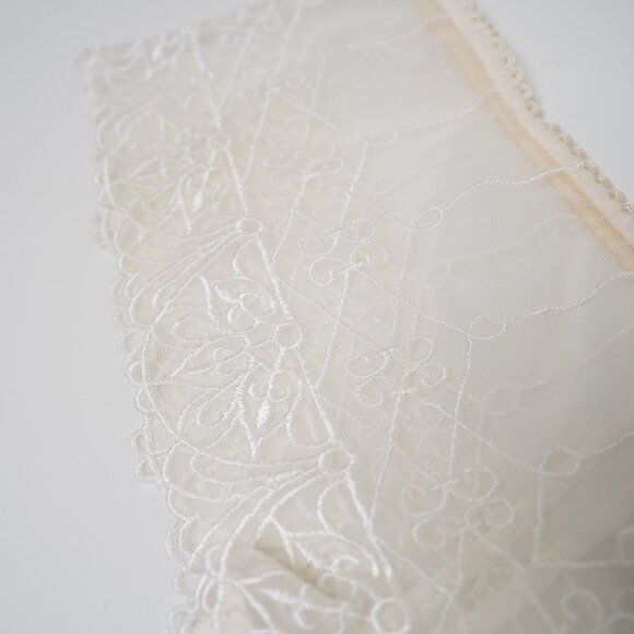 Chantelle Passionata Lace Panty White Cheeky Embroidered Made in France - Picture 5 of 9